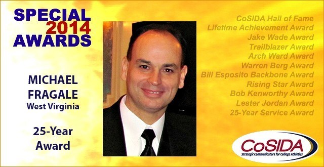 25-Year Special Awards Salute: Michael Fragale (WVU)